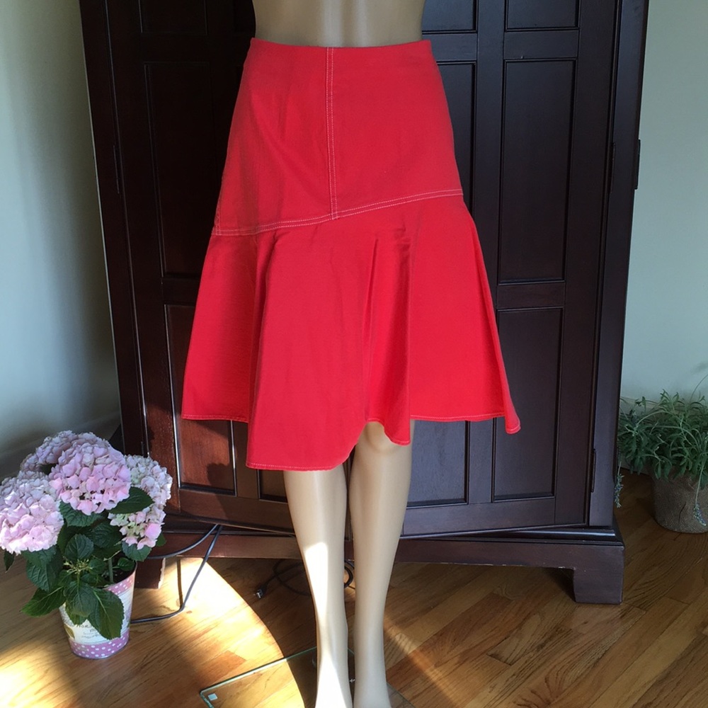 Polo denim skirt, NWT, back zipper
